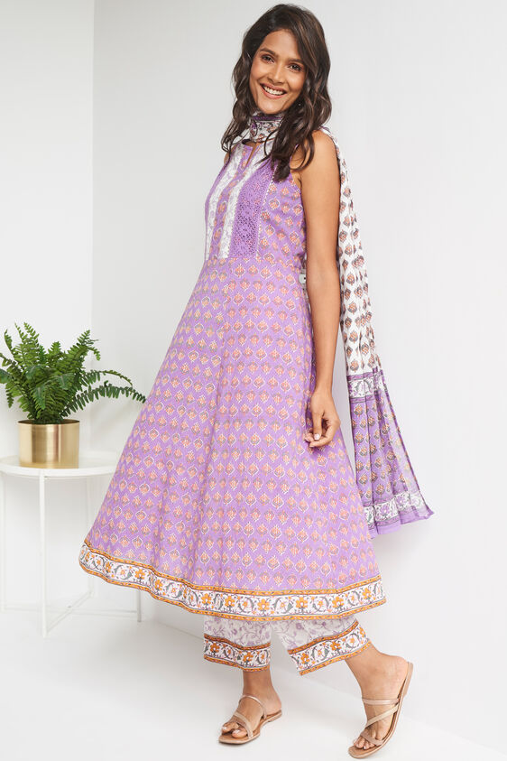 Lilac Floral Suit Set, Lilac, image 3
